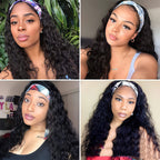 - LuxeFlow Hair Natural Color Full Real Hair Wig Cover