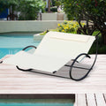 Outsunny Double Hammock Chair Sun Lounger Outdoor Garden Furniture