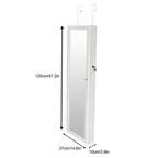 Wood Whole Body Mirror Jewelry Storage Dressing Mirror Cabinet