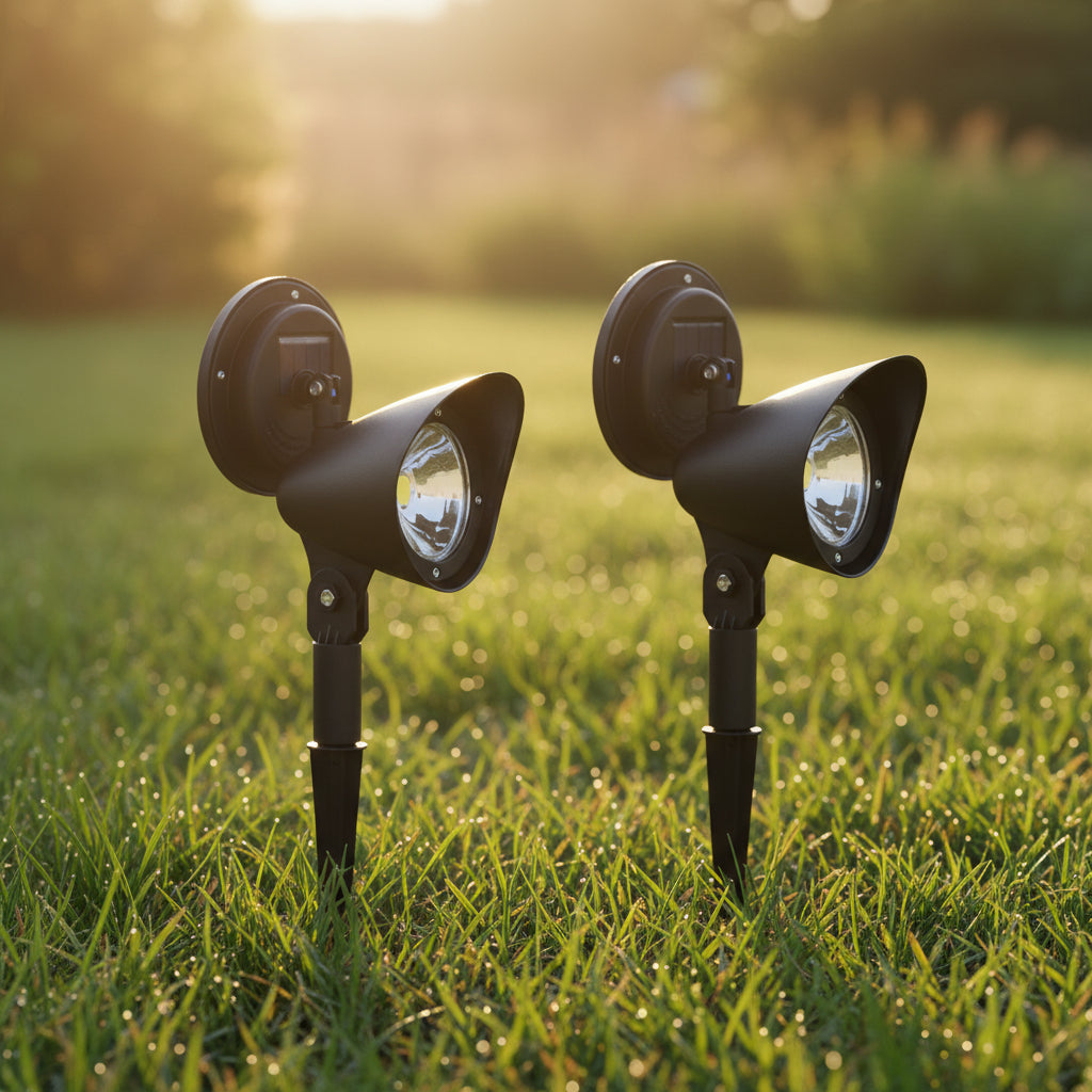 2pcs Solar Landscape Spotlight LED Lighting for Garden
