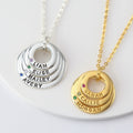 Mom Necklace Birthstone, Mom Necklace With Kids Names, Grandma Jewelry