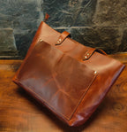 Genuine Leather Tote Bag for Women Large Women's Shoulder Handbag