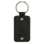 Leather keychain with stainless steel plate – Family