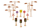 QToys Australia (USA) Road Sign Street Lights Set