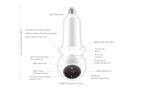 Zeus 360-Degree Indoor Camera - White, AI Detection, Night Vision