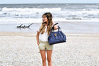 Wythe Doctor's Bag Crossbody, in black and navy gray