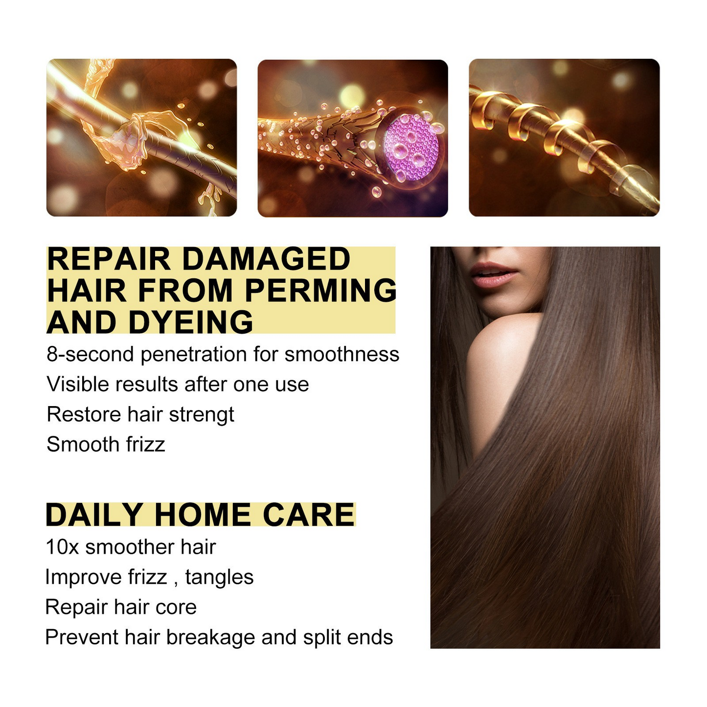 ELLHOE™ Keratin Hair Repair Cream – Restores Damaged & Dyed Hair