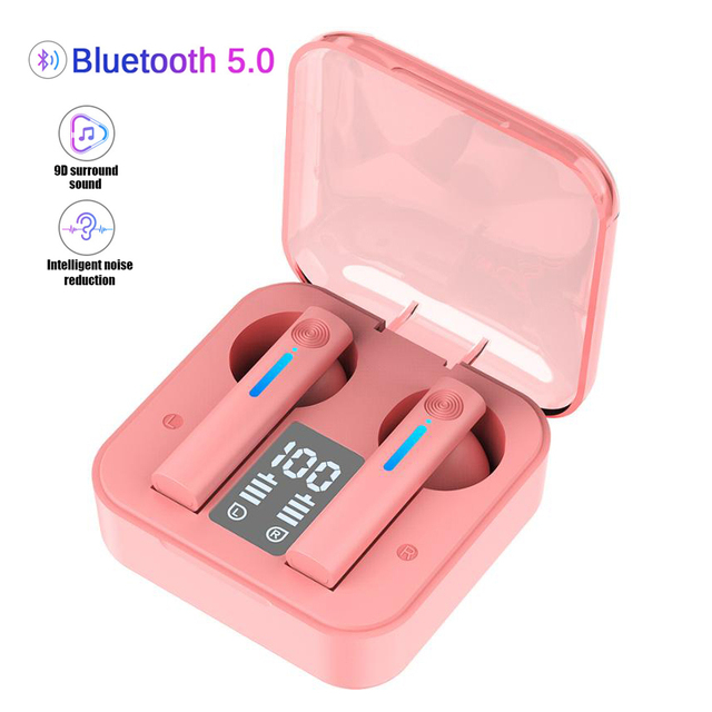 LED Wireless TWS Earbuds with Mic