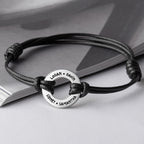 Adjustable Bracelet With Kids Names For Dad, Fathers Day Gift from Son