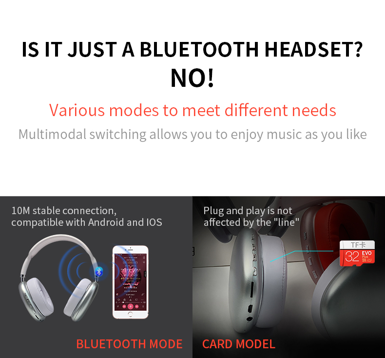HIFI Stereo Wireless Bluetooth Headphone| Over-Earphones | BT 5.0