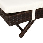Outsunny Adjustable Patio Pool Wicker Chaise Lounge Rattan Furniture