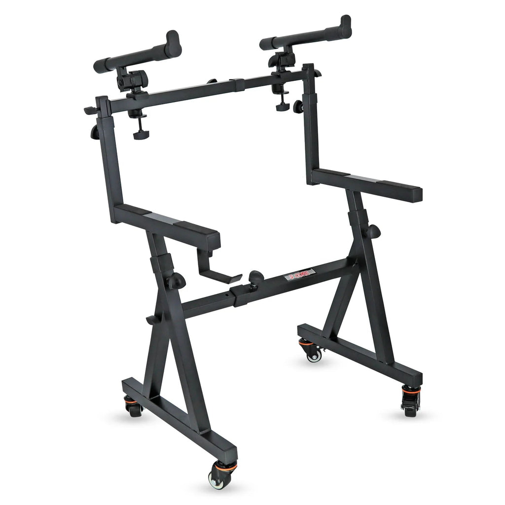 5Core 2 Tier Keyboard Stand Z Style Adjustable Electric Piano Riser