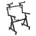 5Core 2 Tier Keyboard Stand Z Style Adjustable Electric Piano Riser