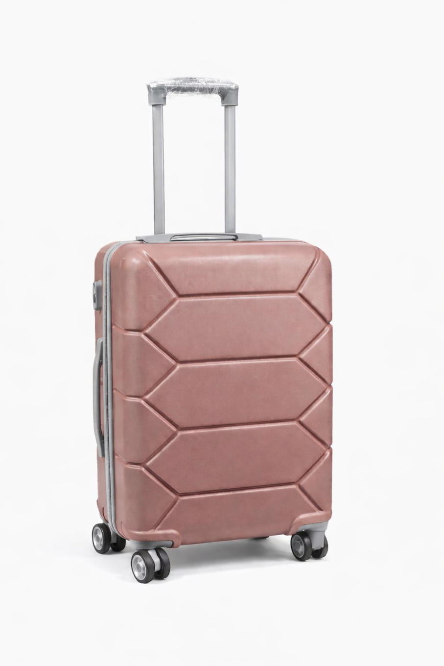 Rose Gold Hardside Spinner Carry-On Suitcase