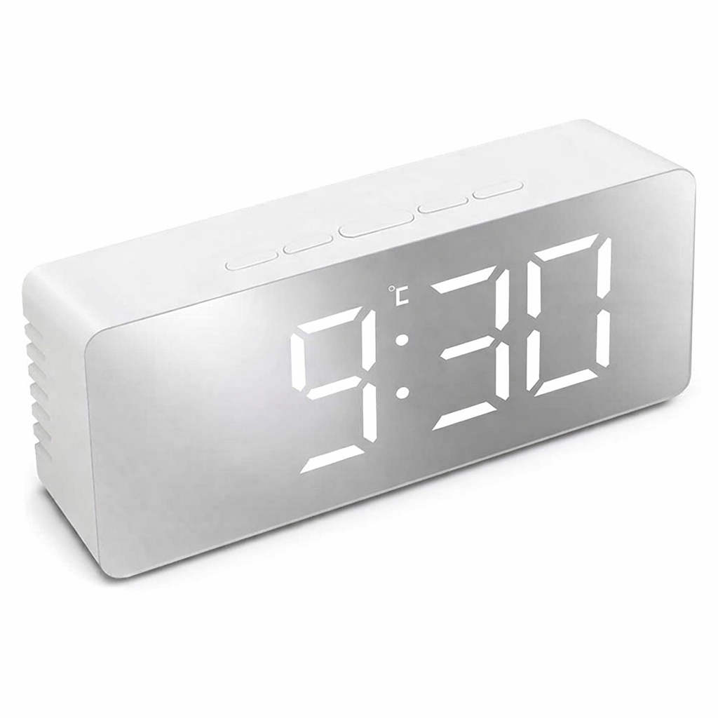 LED Digital Alarm Clock with Temperature Display