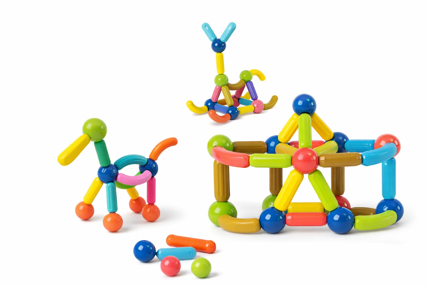 Magnetic Building Sticks Toy Set for Kids