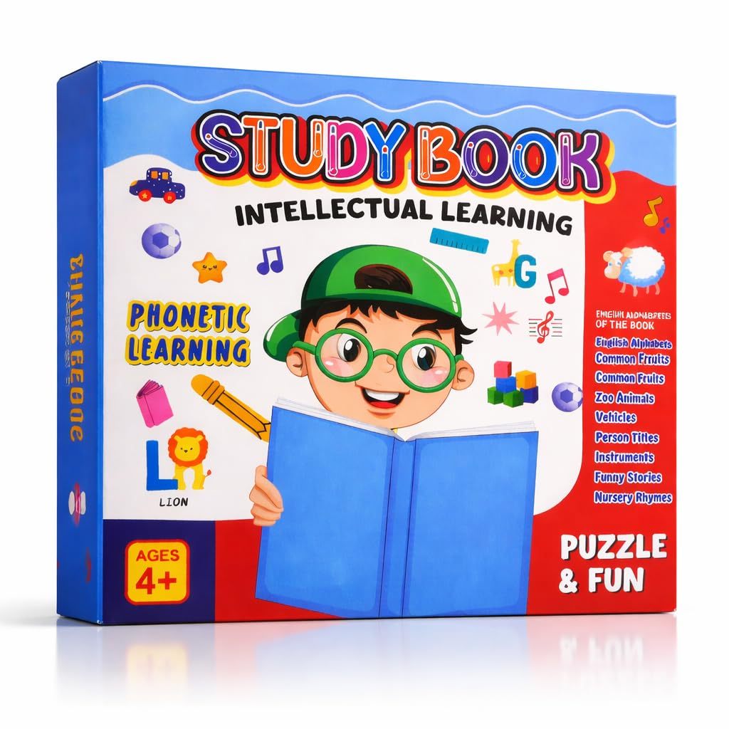 Kids Educational Study Book for Ages 4+