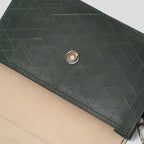 Leather Shoulder Bag - Curie (Orange Vectors)