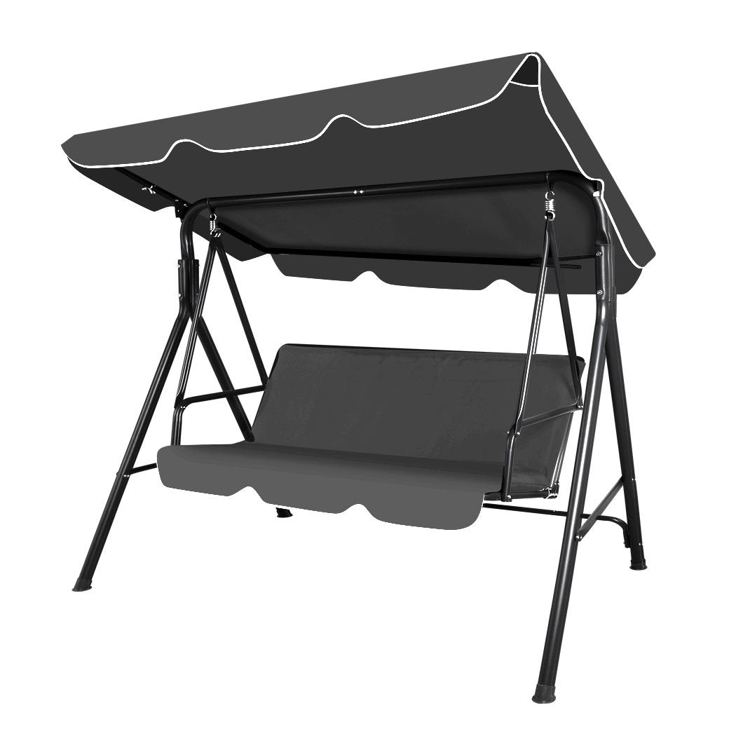Swing Chair Hammock Outdoor Furniture Garden Canopy Cushion 3 Seater