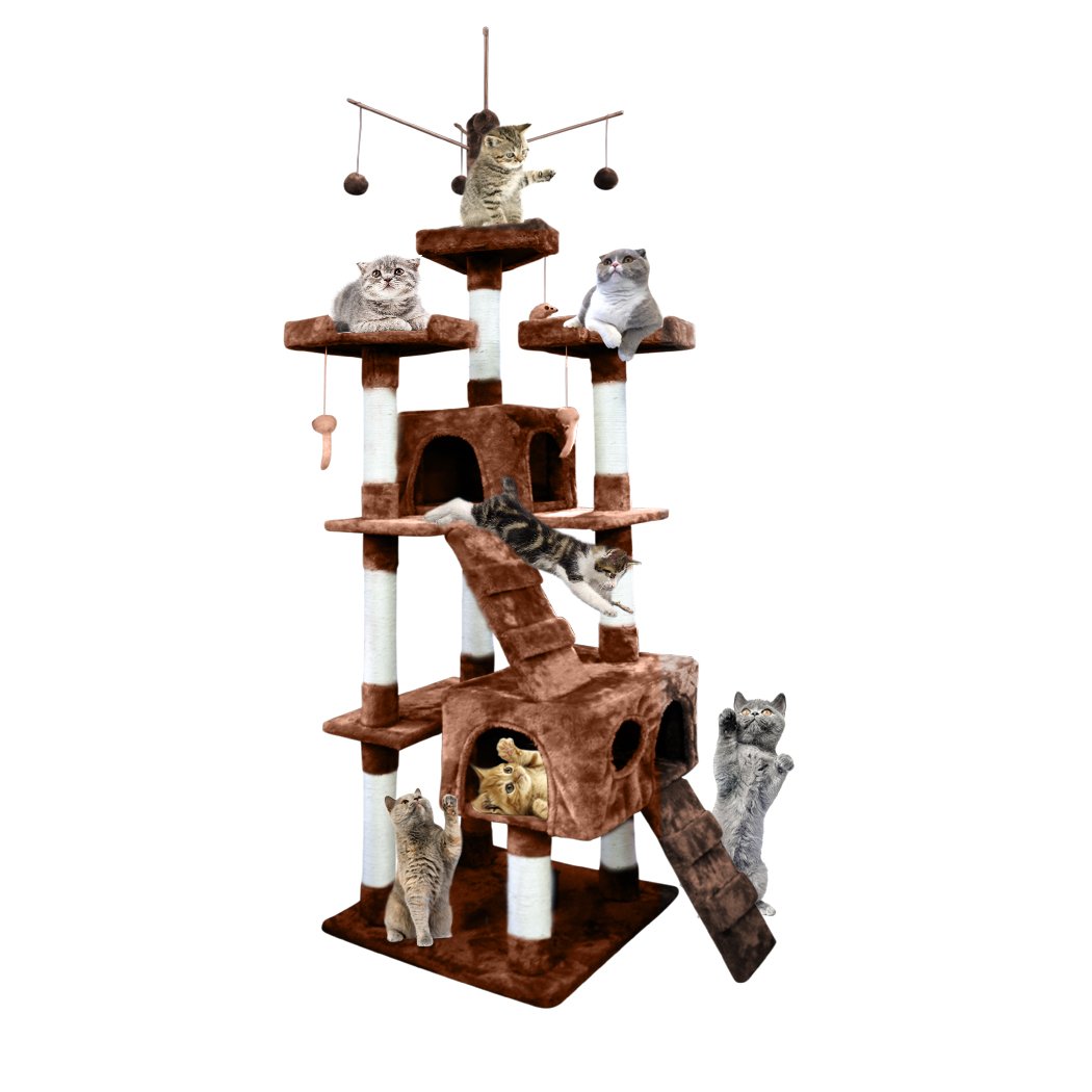 PaWz 2.1M Cat Scratching Post Tree Gym House Condo Furniture Scratcher