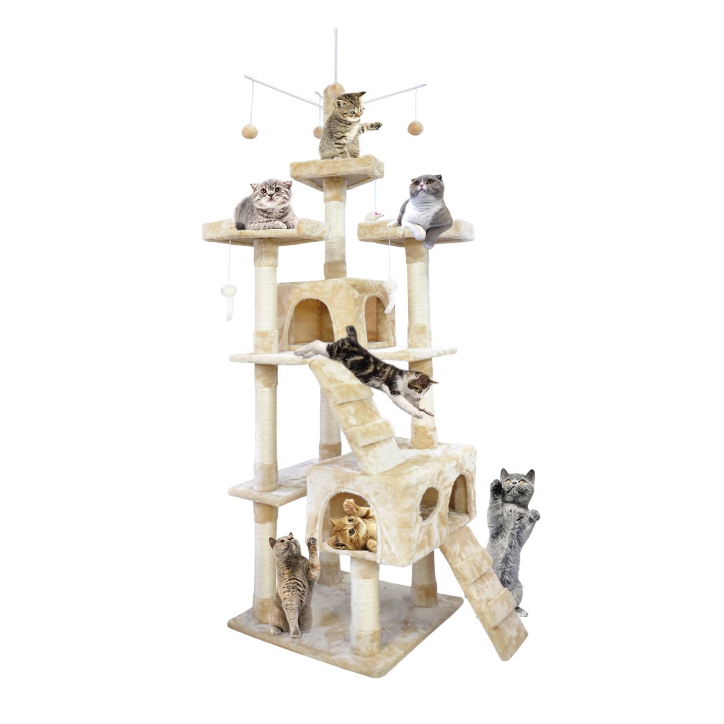 PaWz 2.1M Cat Scratching Post Tree Gym House Condo Furniture Scratcher