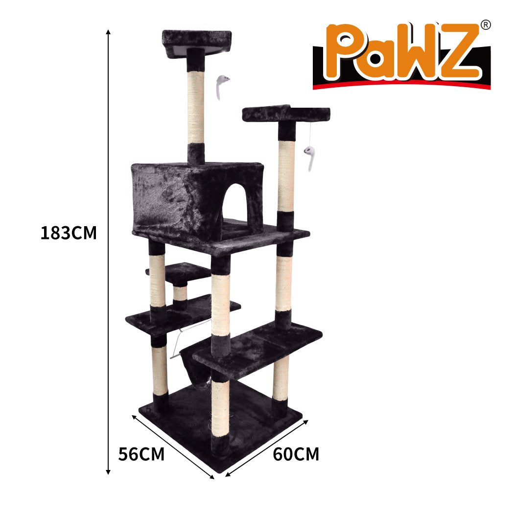 PaWz 1.83M Cat Scratching Post Tree House Condo Furniture Scratcher