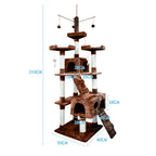 PaWz 2.1M Cat Scratching Post Tree Gym House Condo Furniture Scratcher