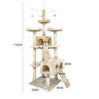 PaWz 2.1M Cat Scratching Post Tree Gym House Condo Furniture Scratcher