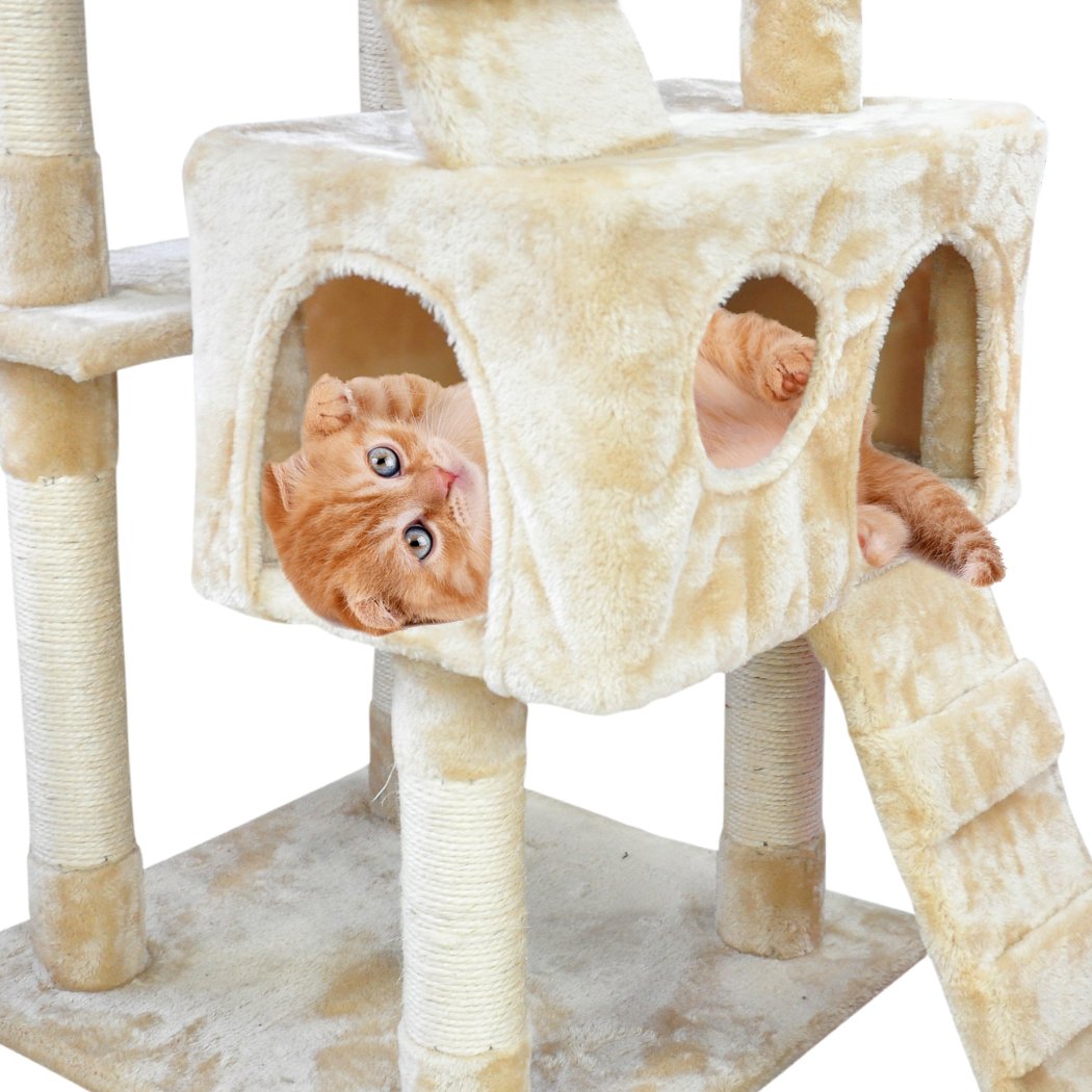 PaWz 2.1M Cat Scratching Post Tree Gym House Condo Furniture Scratcher