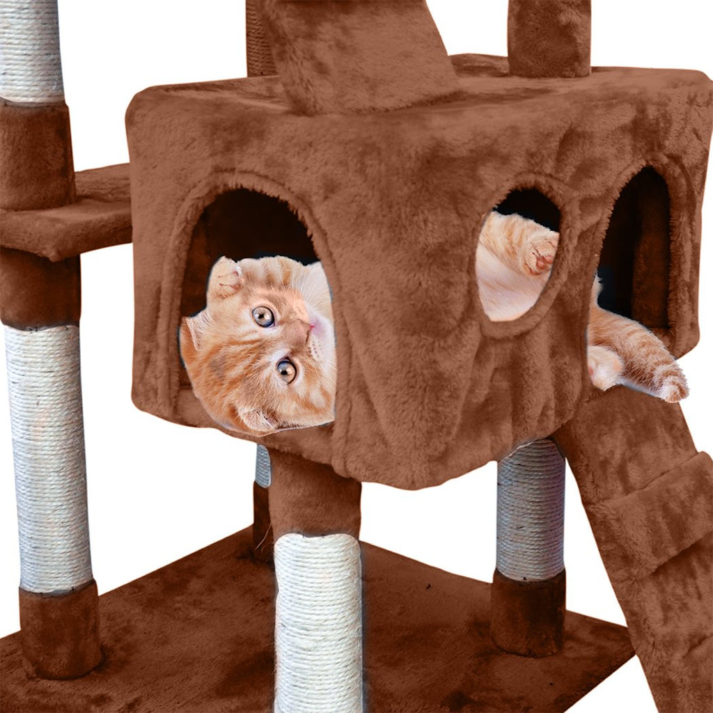PaWz 2.1M Cat Scratching Post Tree Gym House Condo Furniture Scratcher