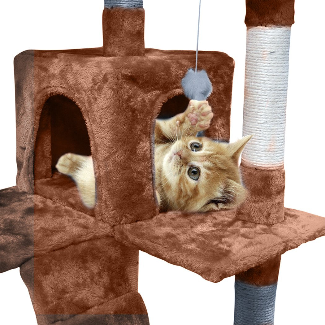 PaWz 2.1M Cat Scratching Post Tree Gym House Condo Furniture Scratcher