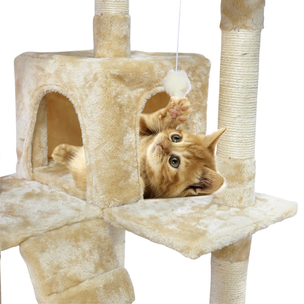 PaWz 2.1M Cat Scratching Post Tree Gym House Condo Furniture Scratcher
