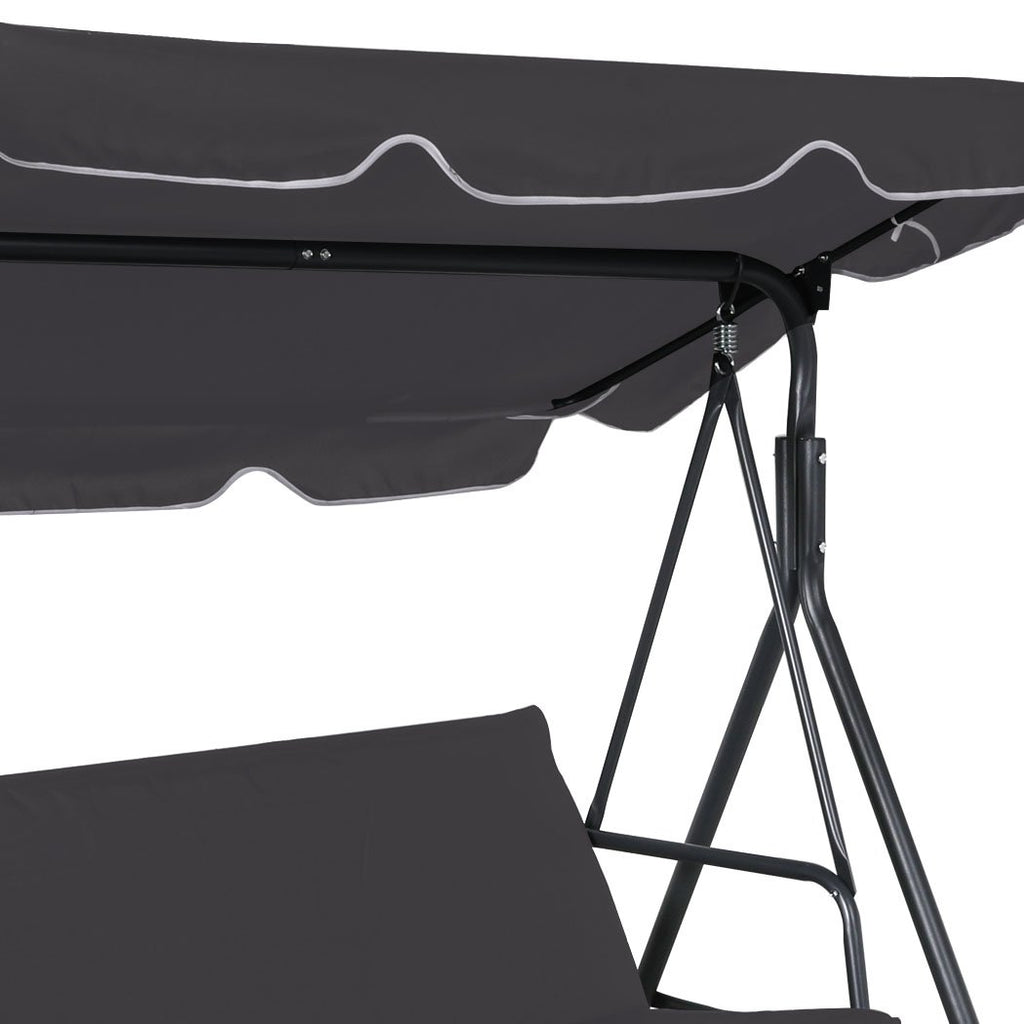 Swing Chair Hammock Outdoor Furniture Garden Canopy Cushion 3 Seater