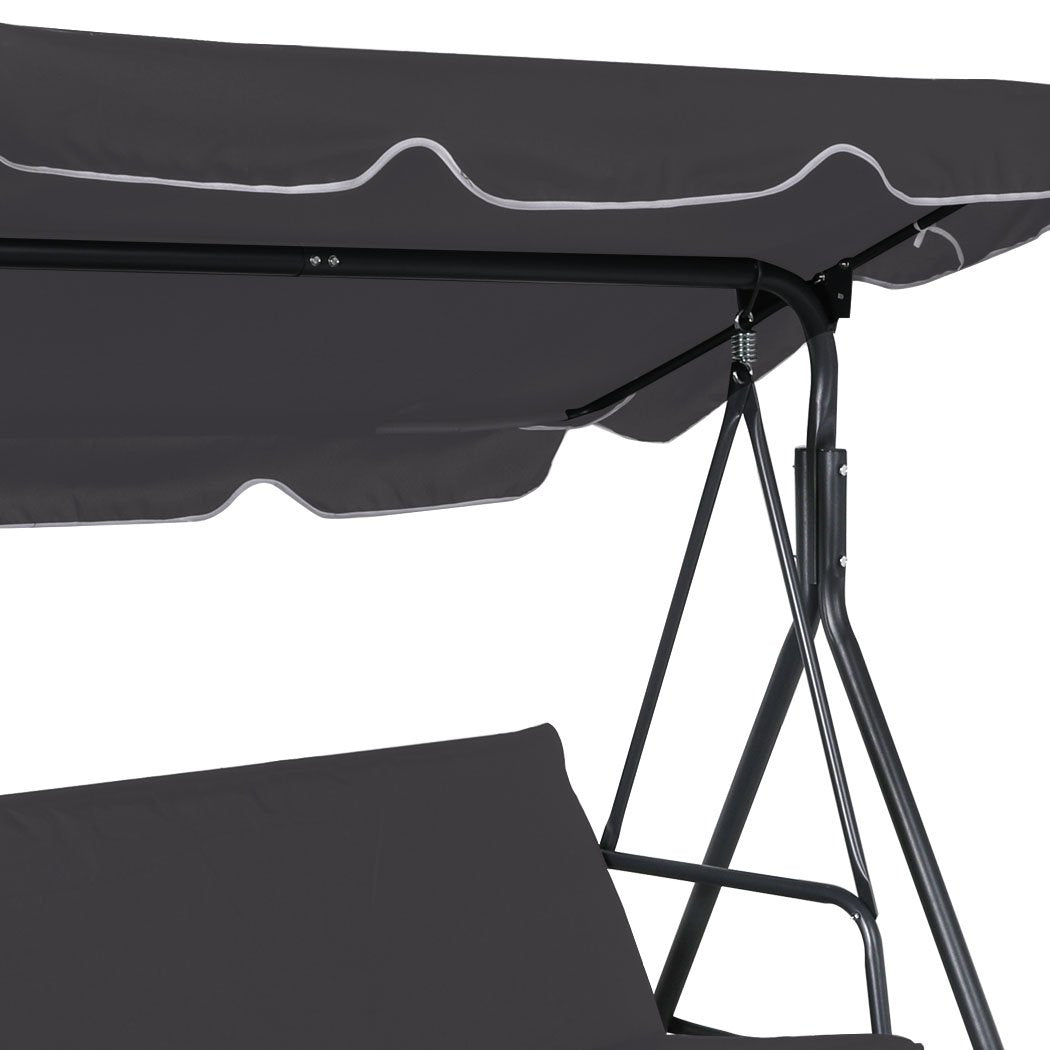 Swing Chair Hammock Outdoor Furniture Garden Canopy Cushion 3 Seater