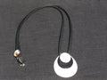White horn pendant, white jewelry, horn jewelry, buffalo horn