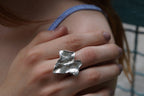 Ivy Leaf Silver Ring: Handmade Nature-Inspired Jewelry