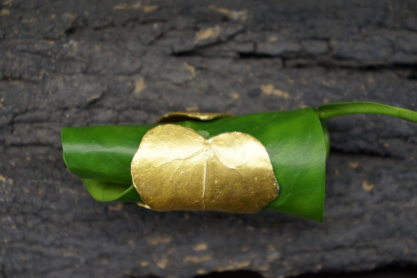 Ivy Leaf Statement Ring - Handmade Adjustable Silver Jewelry