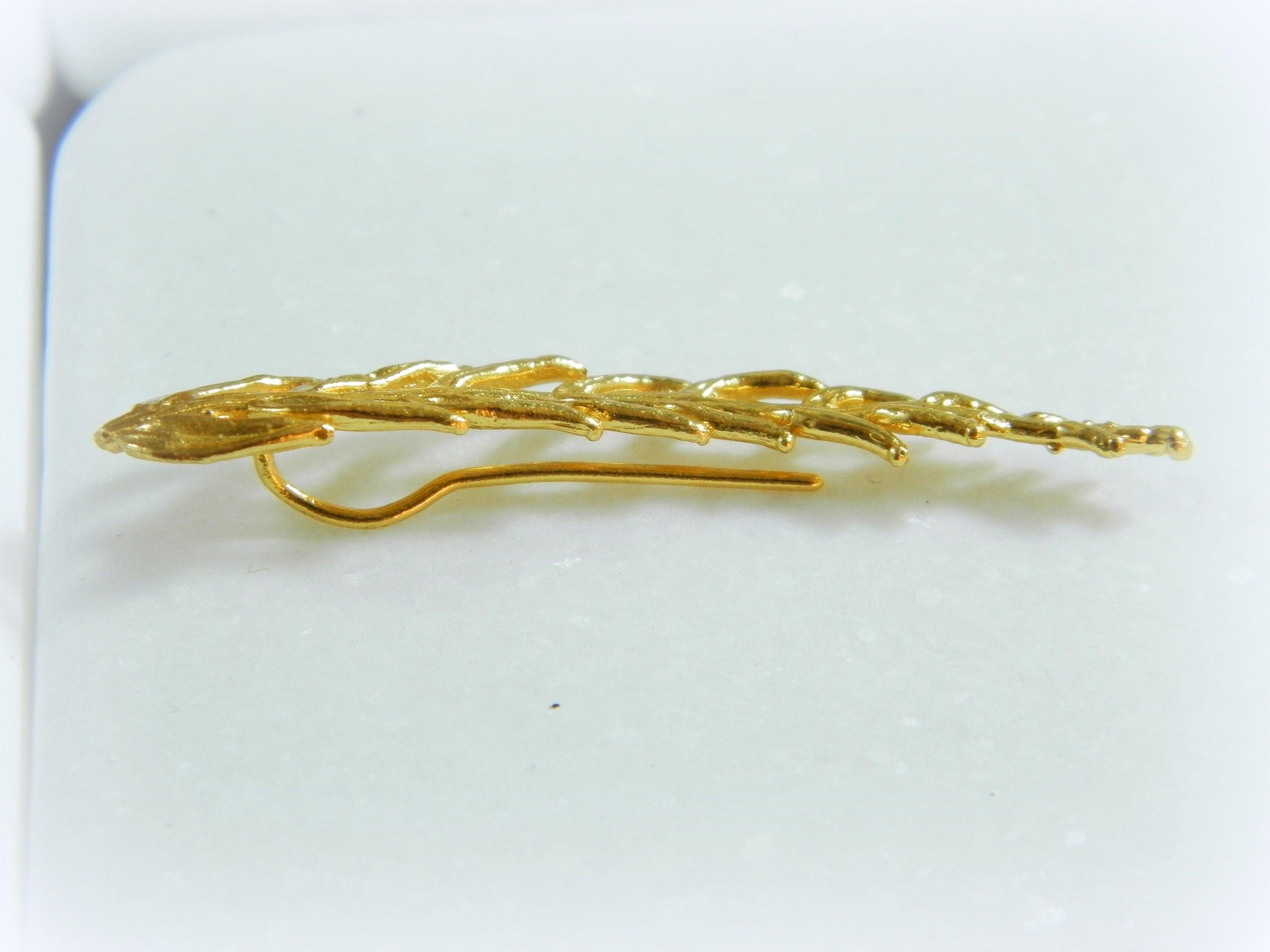 Araucaria Leaf Earrings: Nature Lover Jewelry (Silver or Gold)