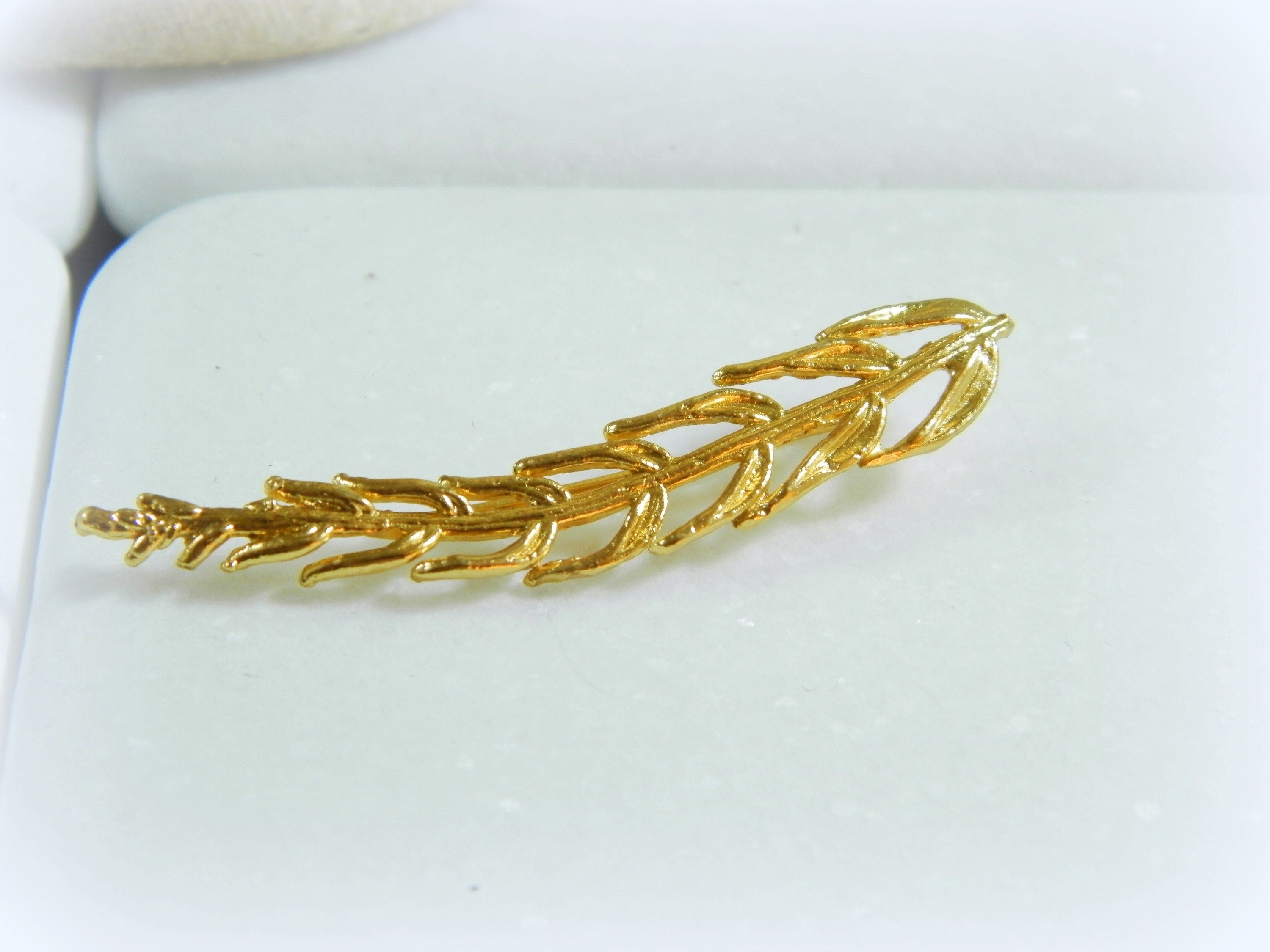 Araucaria Leaf Earrings: Nature Lover Jewelry (Silver or Gold)