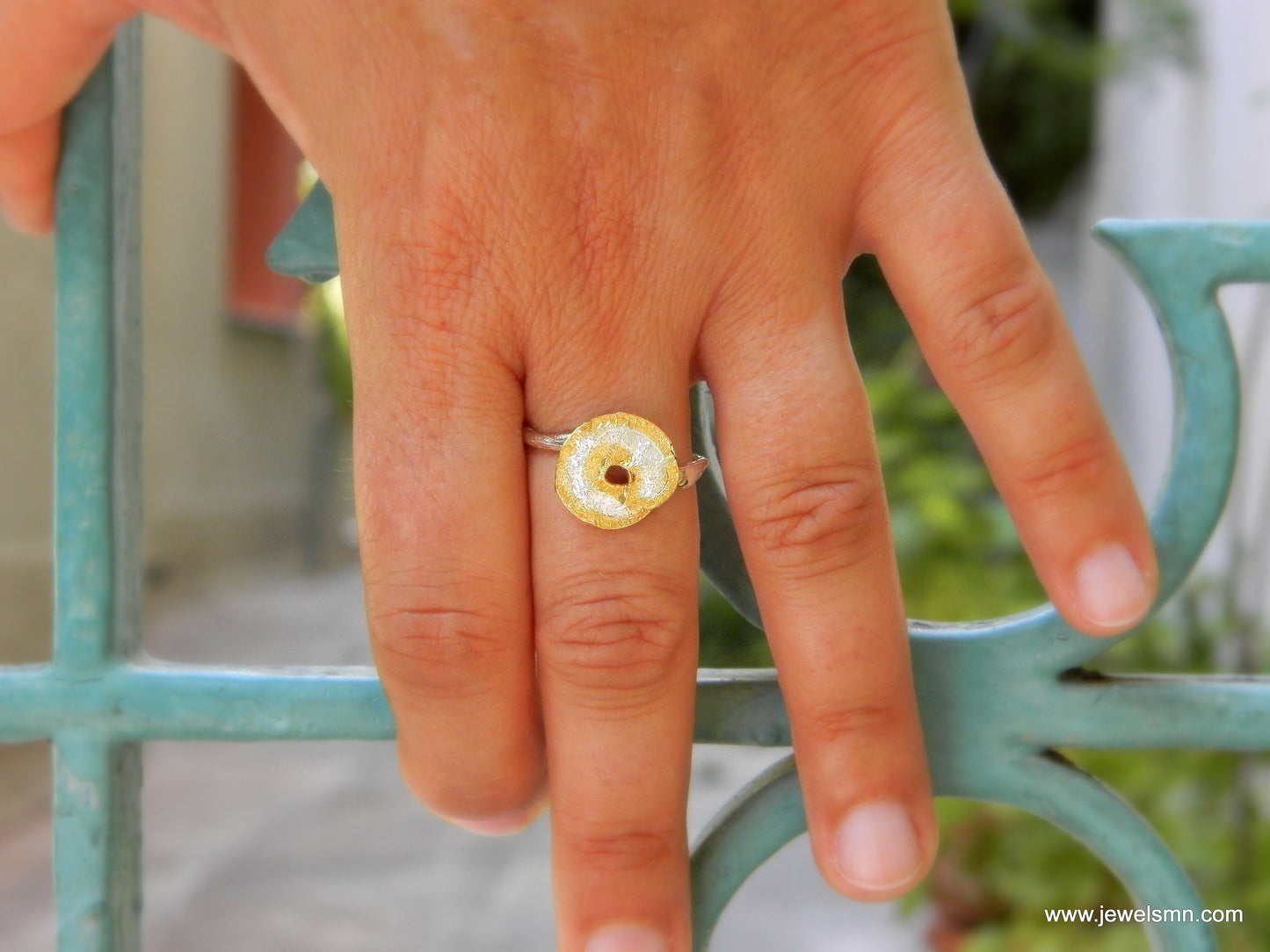 Branch and Leaf Ring - Sterling Silver Nature Jewelry