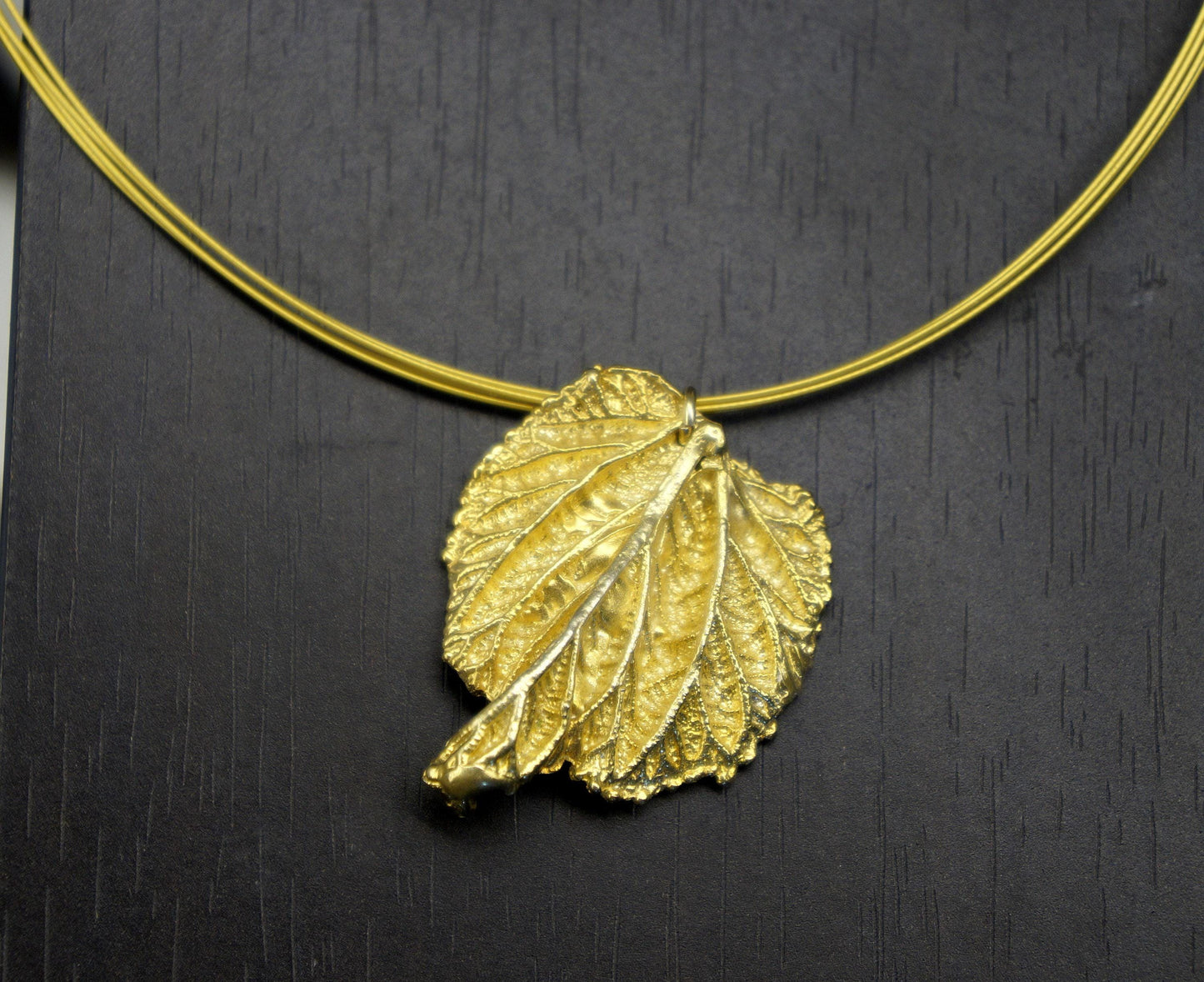 Real Mulberry Leaf Necklace: Sterling Silver Bridesmaid Jewelry
