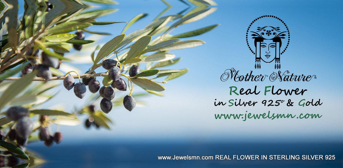 Olive Leaf Bracelet: Artisan Crafted Eco Jewelry (Silver, Gold Plated)