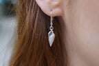 Sea Shell Earrings: Sterling Silver - Handmade Beach Jewelry