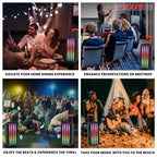 5Core Bluetooth Party Speaker 8 inch PA RGB Partybox Karaoke Machine +