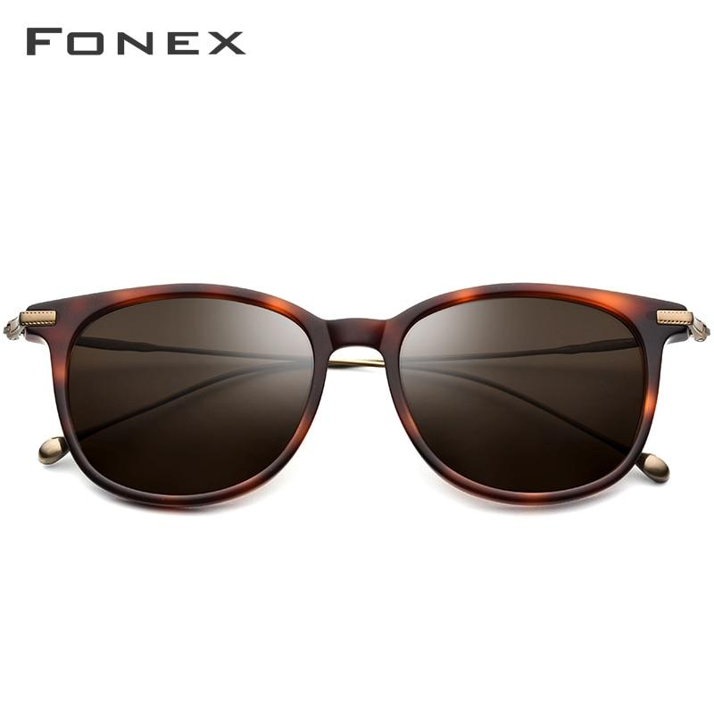 Titanium Acetate Polarized Sunglasses Men New Fashion Brand Designer
