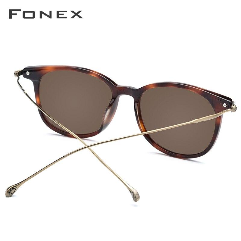Titanium Acetate Polarized Sunglasses Men New Fashion Brand Designer