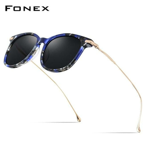 Titanium Acetate Polarized Sunglasses Men New Fashion Brand Designer