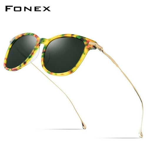 Titanium Acetate Polarized Sunglasses Men New Fashion Brand Designer