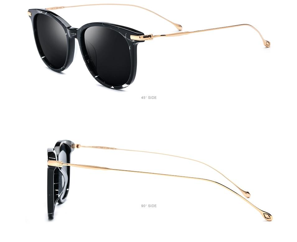 Titanium Acetate Polarized Sunglasses Men New Fashion Brand Designer