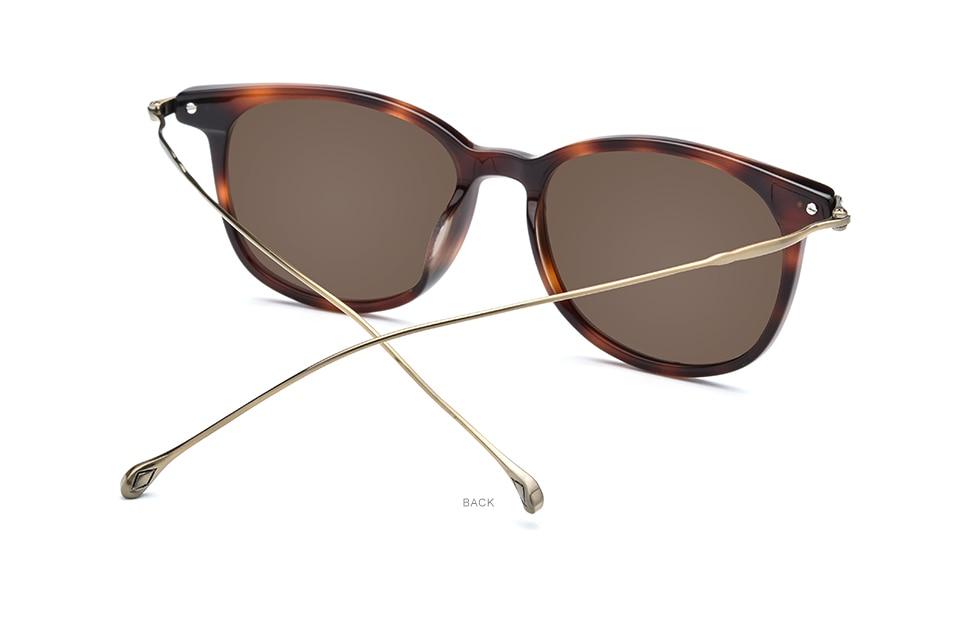 Titanium Acetate Polarized Sunglasses Men New Fashion Brand Designer